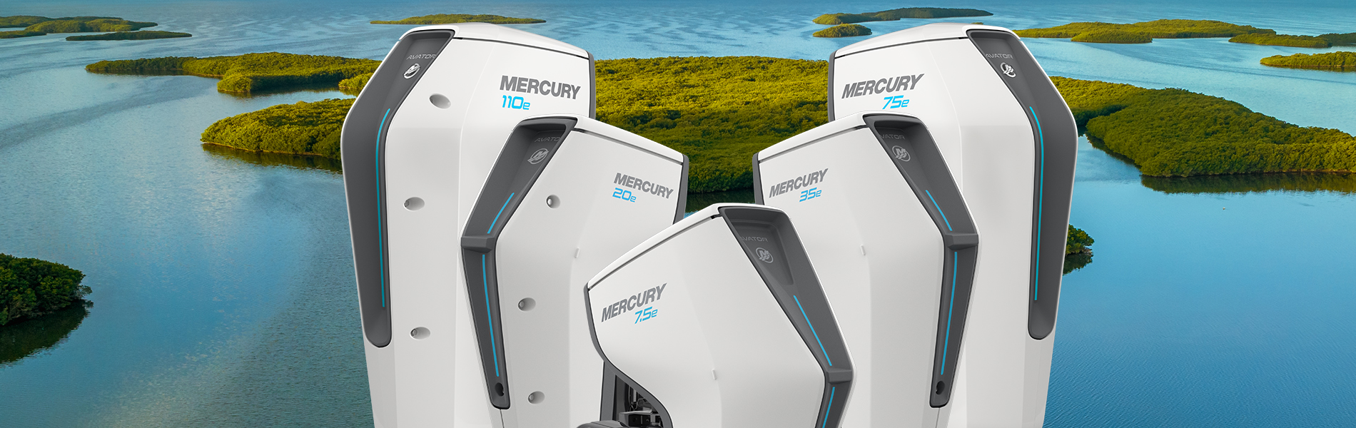 Mercury Avator Elektro-Außenborder Modellfamilie