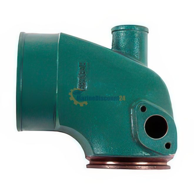 Codo de gases de escape para Volvo Penta Diesel D31 / D41, MD861289