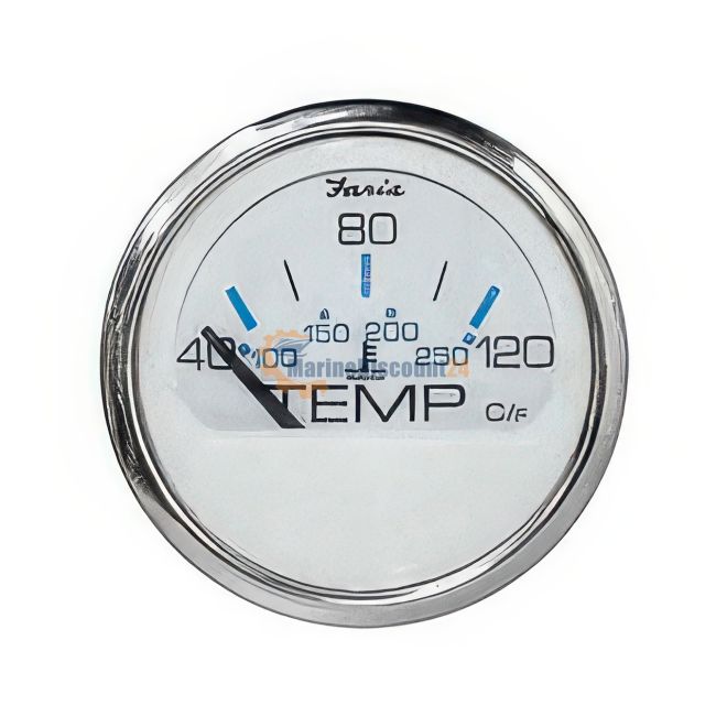 Faria koelwatertemperatuurindicator °C, RVS Wit, 13828