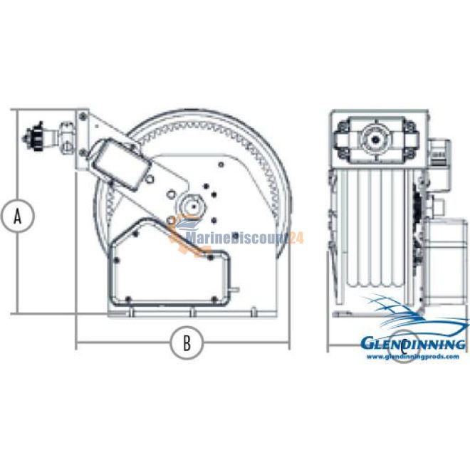 Hose master 1/2" 24 50` aluminium