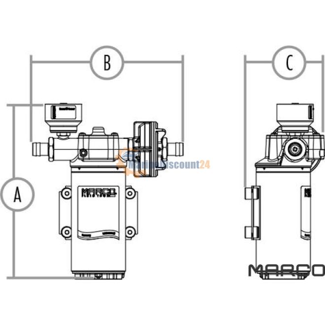 Automatische Pumpe Up3 12/24 V