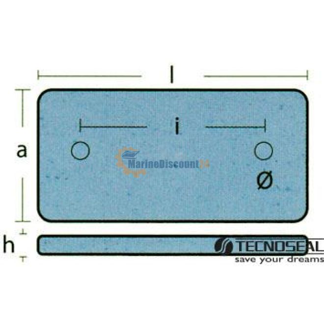 Anode Caldaia 300X150X20
