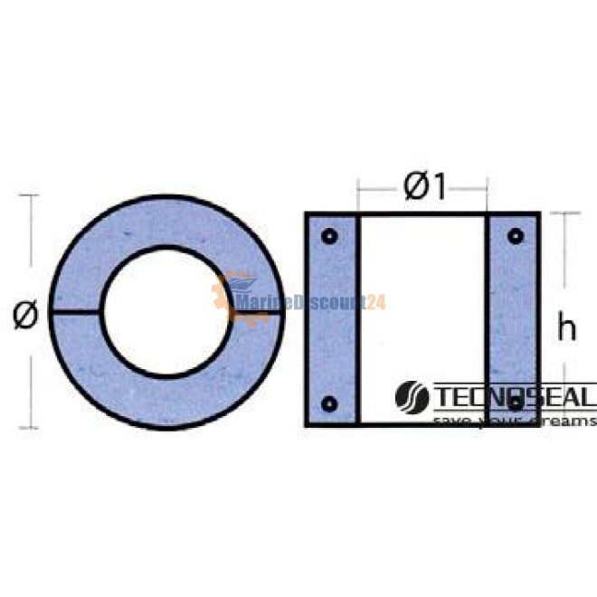 Wave anodes diameter 105
