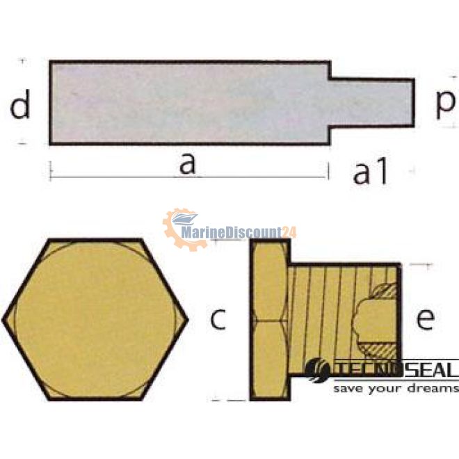 Anode cooling Aifo with tap 02011T
