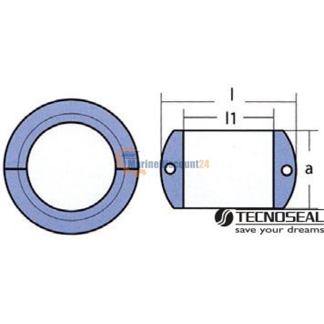 Anode Kamewa kraag 02456