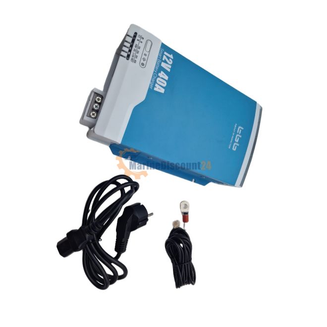 Cargador de baterías automático 12V, 40 Amp. para 3 baterías