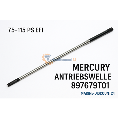  Arbre de transmission Mercury 897679T01 ? Driveshaft pour hors-bord EFI 75?115 CV (arbre long)