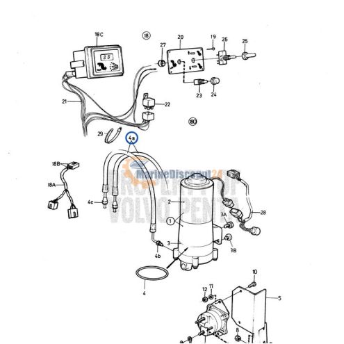 Tubo di assetto motore Volvo Penta 852839