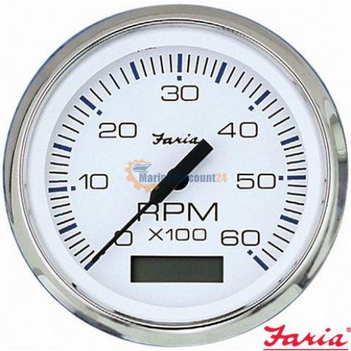 Tachometer/hour meter 6000 rpm