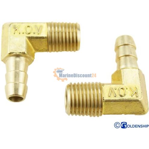 Racor 90º Npt 1/4 5/16 (lot de 2)