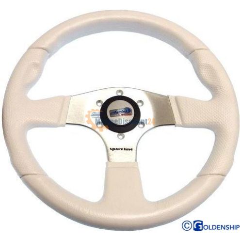 Atlantic steering wheel 330 mm. White