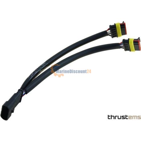 Cable divisor 2 cable curvado al panel
