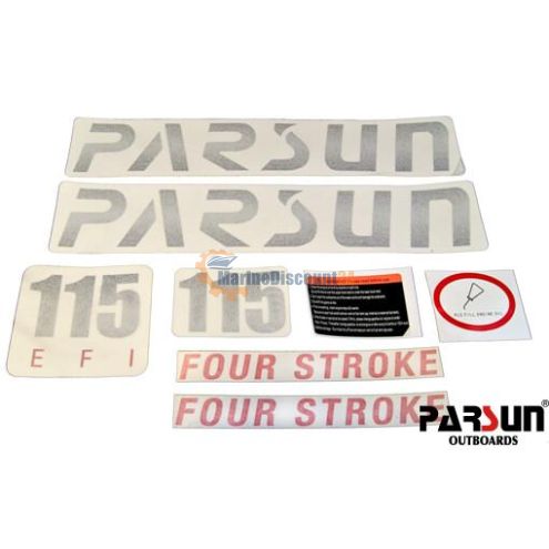 Complete set F115 stickers, upper cover