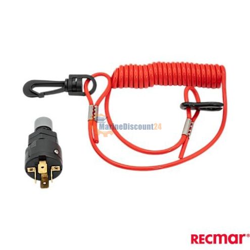 Emergency stop switch with coil cord 40971