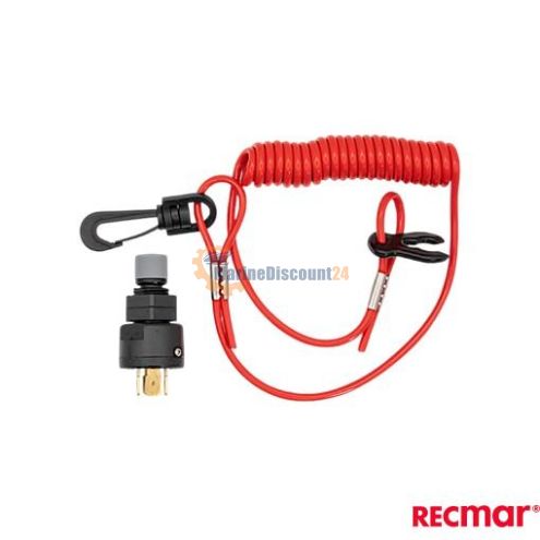Emergency stop switch with coil cord 40971