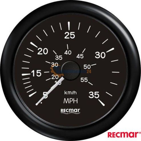 Speedometer 0/35 mph black