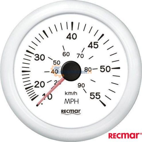 Speedometer 0/55 mph white