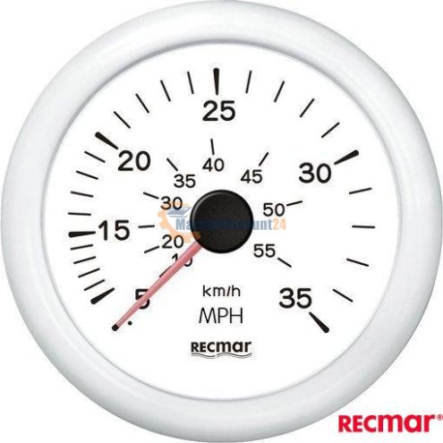 Speedometer 0/35 mph white