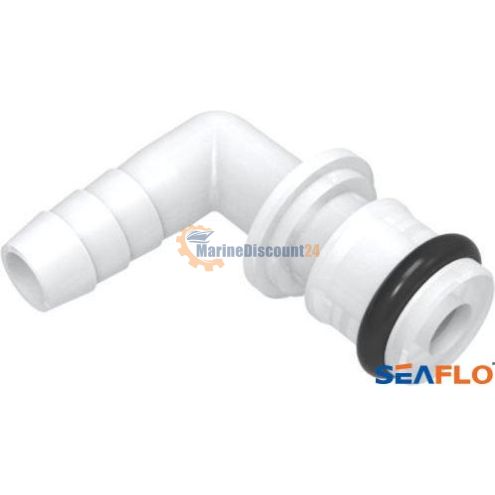 Angle connector with O-ring 5/8" 3/8" barb