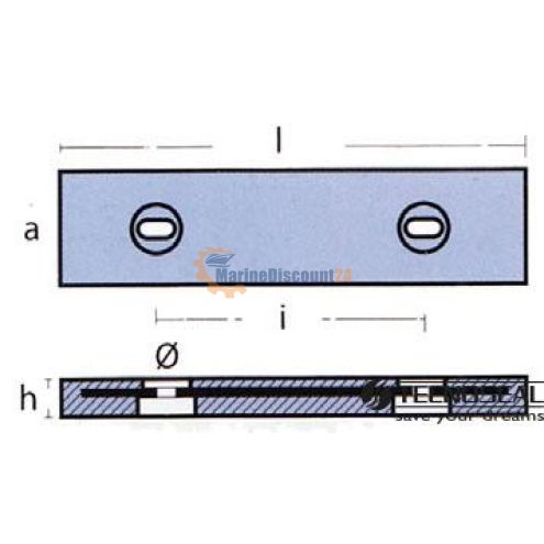 Anode plate 455X100X50