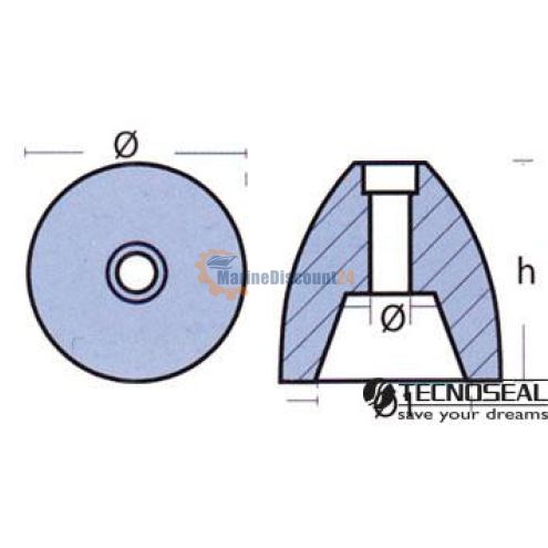 Anode Riva Shaft 20-30 mm
