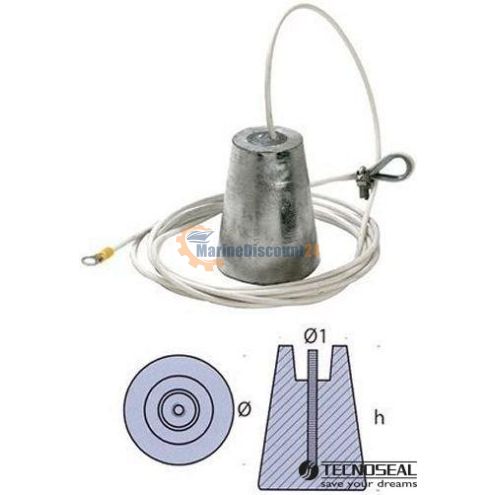 Ánodo de zinc colgante 00630
