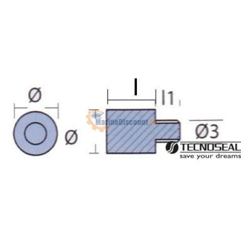 Tige pour Yanmar diamètre 40 M10 Yanmar 27200-400400