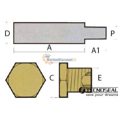 Anode cooling Aifo with tap 02011T